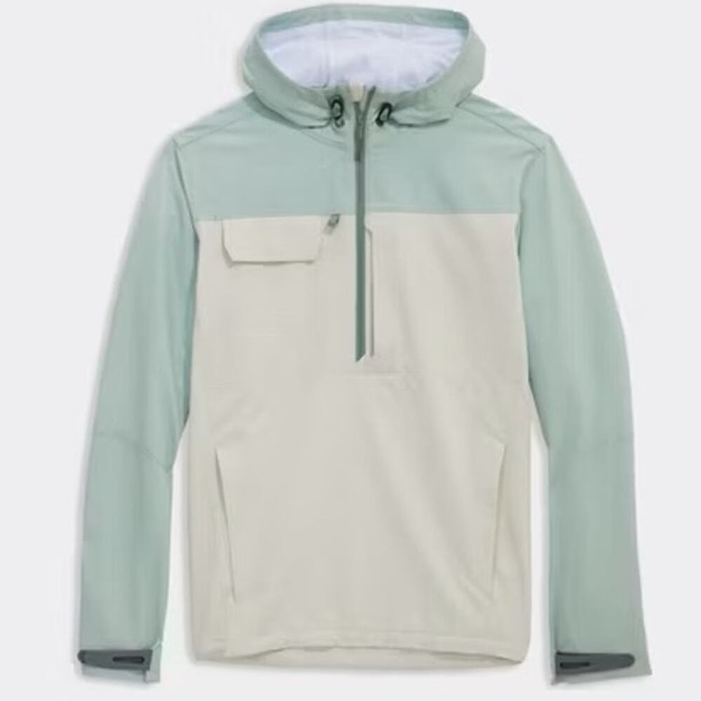 Vineyard Vines Harbor Half-Zip Hooded Colorblock Windbreaker Size Medium